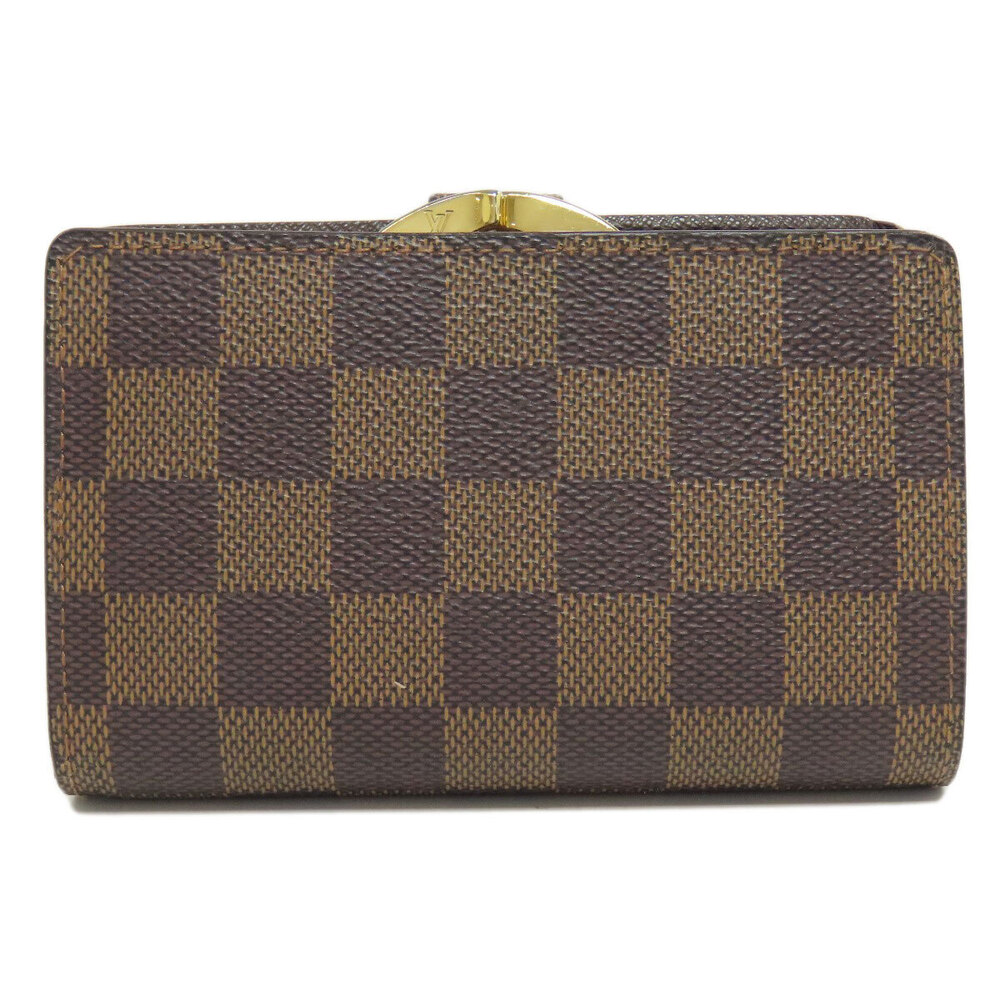 Louis Vuitton Bi Canvas fold Portefeuille Damier Wallet Viennois Brown